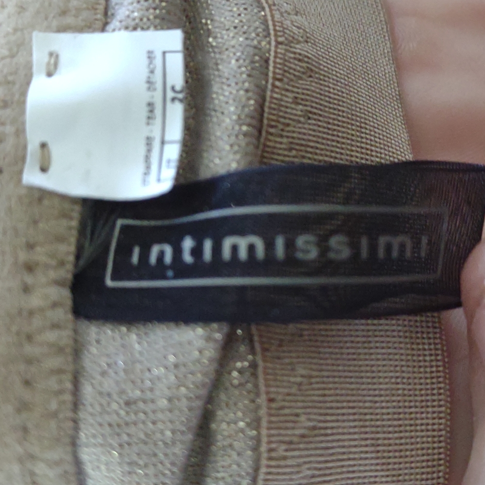 Imtimissimi metallic gold soft cup bra. Size is missing fits 34B/C - Picture 4 of 8